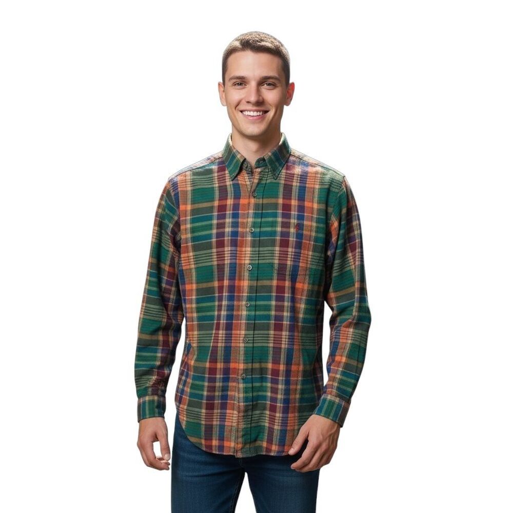 POLO Ralph Lauren Men's Classic Fit Plaid Button Down Shirt Small Preppy Stylish